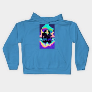 Mergirl and Her Girl Kids Hoodie